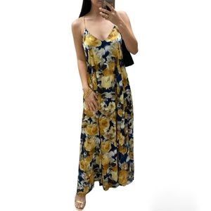 Woman floral dress